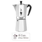 Iconic Moka Pot Italian Coffee & Stovetop Espresso Maker - 18 Cups