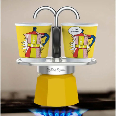 Mini Moka Pot Espresso Gift Set | Italian Coffee Maker with Cups