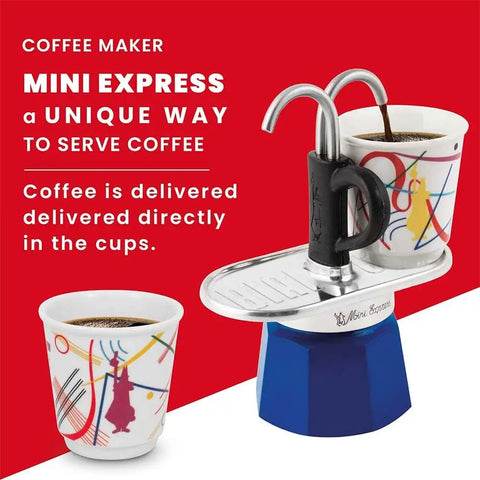 Mini Moka Pot Espresso Gift Set | Italian Coffee Maker with Cups