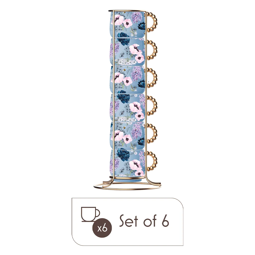 Bridgerton Regency-Inspired Stackable Coffee Cups