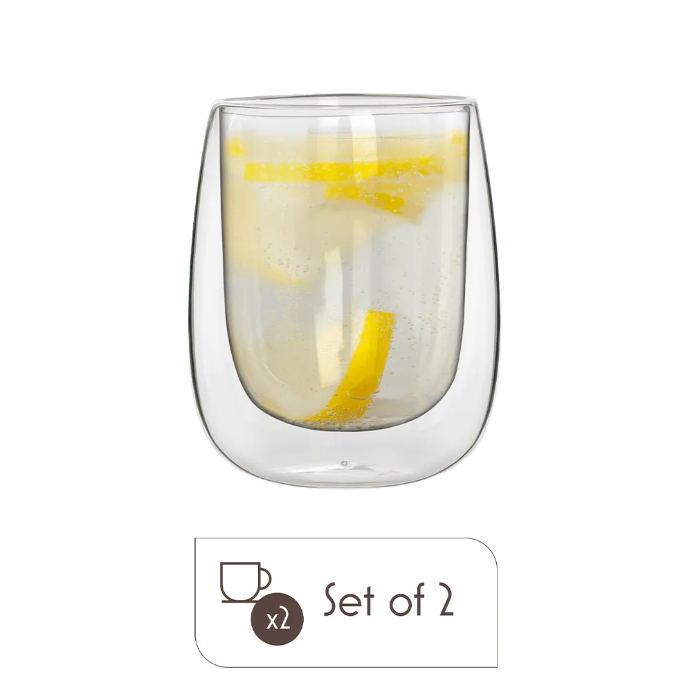 Verona Double-Wall Glass Cups – Espresso, Cappuccino & Iced Drink Sets