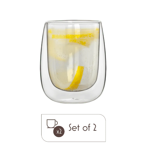 Verona Double-Wall Glass Cups – Espresso, Cappuccino & Iced Drink Sets
