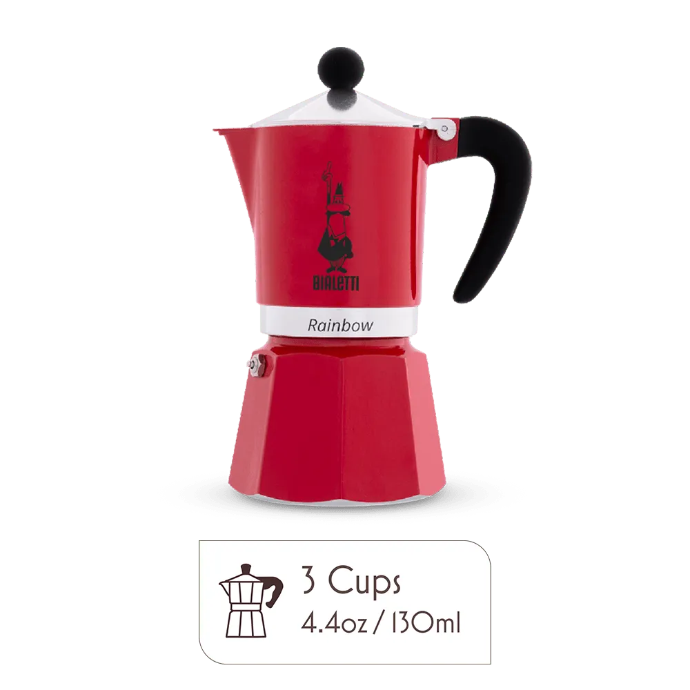 Bialetti Rainbow Moka Pot – Italian Stovetop Espresso Maker