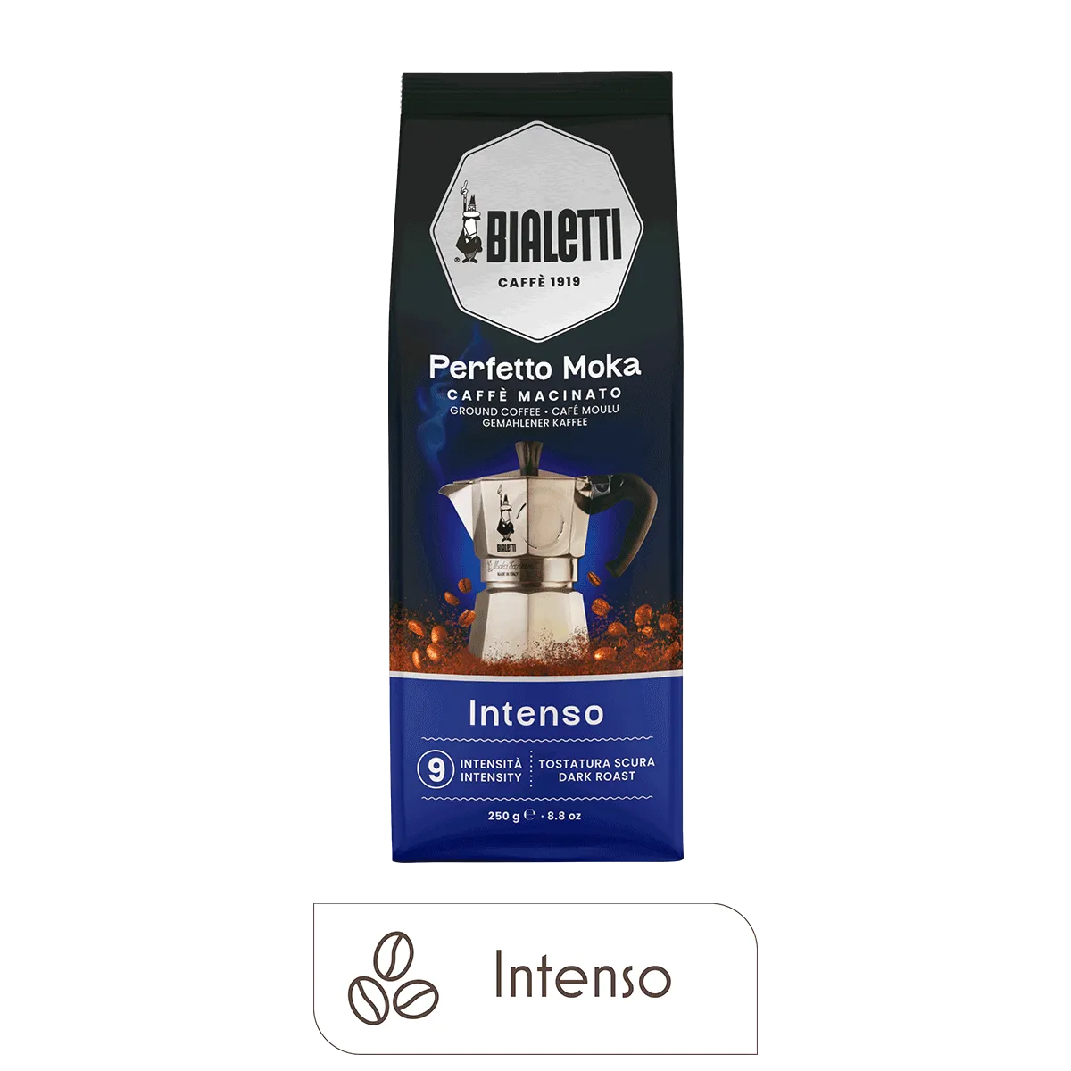 Bialetti Perfetto Moka Intenso Ground Coffee, 8.8 oz