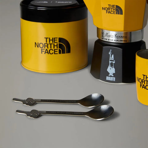 Bialetti x The North Face Moka Pot Adventure Set – 3-Cup Stovetop Espresso Maker with Coffee, Cups & Spoons
