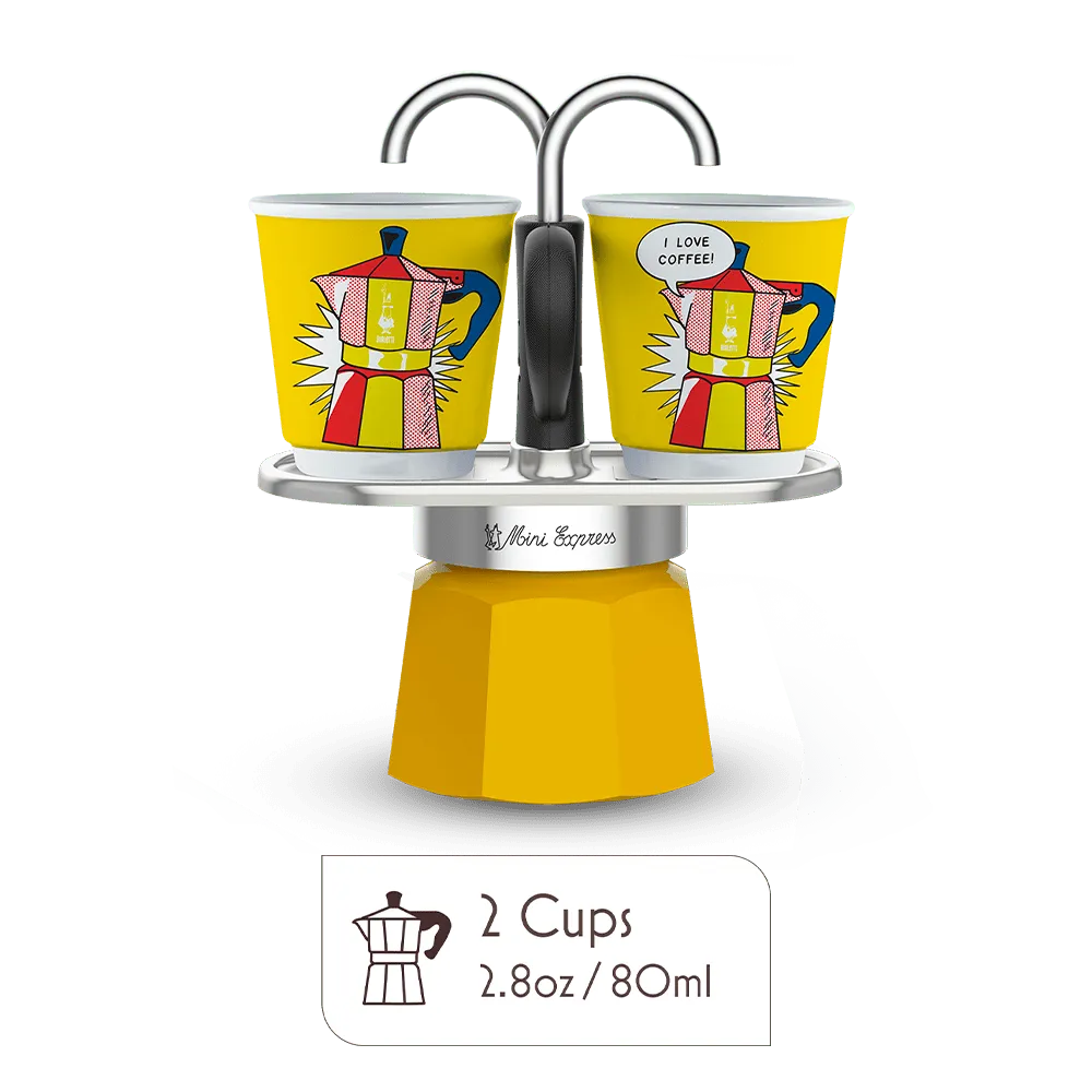 Mini Moka Pot Espresso Gift Set | Italian Coffee Maker with Cups