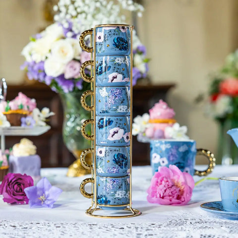 Bridgerton Regency-Inspired Stackable Coffee Cups